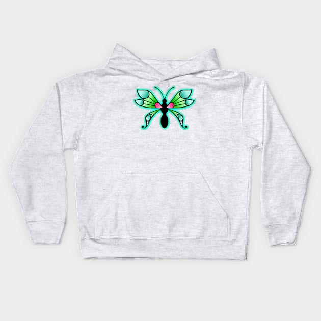 Water Butterfly Kids Hoodie by CoreyUnlimited